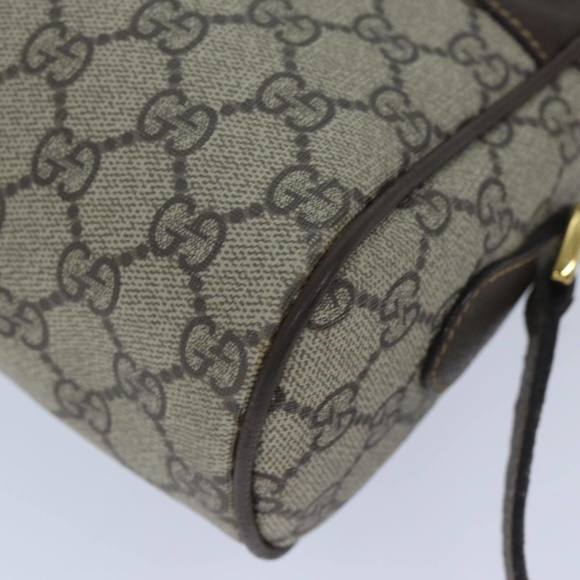 GUCCI GG Supreme Web Sherry Line Shoulder Bag PVC Beige Red 4023 001 Auth ep3849 - Picture 10 of 16